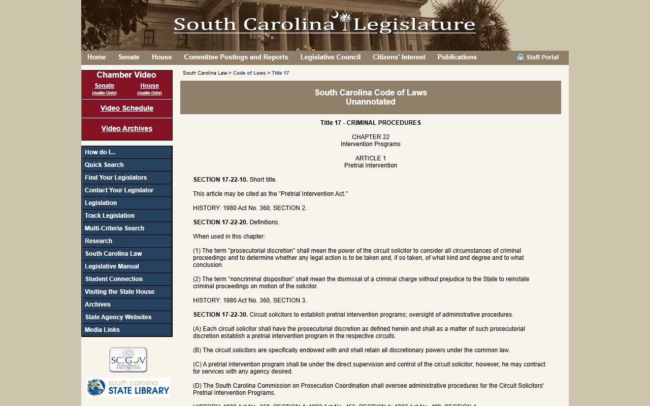 South Carolina diversion and expungement statutes affecting Spartanburg County arrest records
