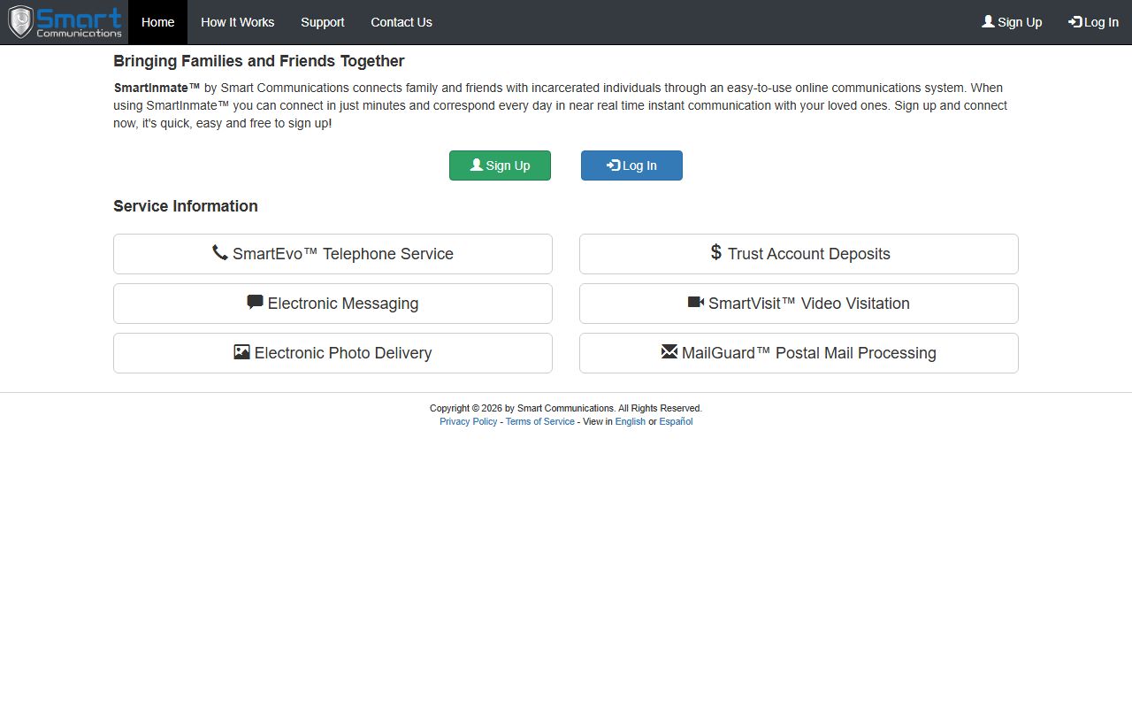 Spartanburg County inmate records SmartInmate messaging site